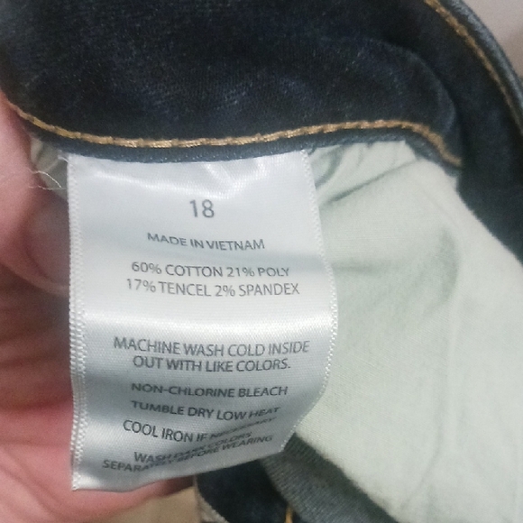 Dark Blue Skinny Denim Jeans for Women - Picture 15 of 15